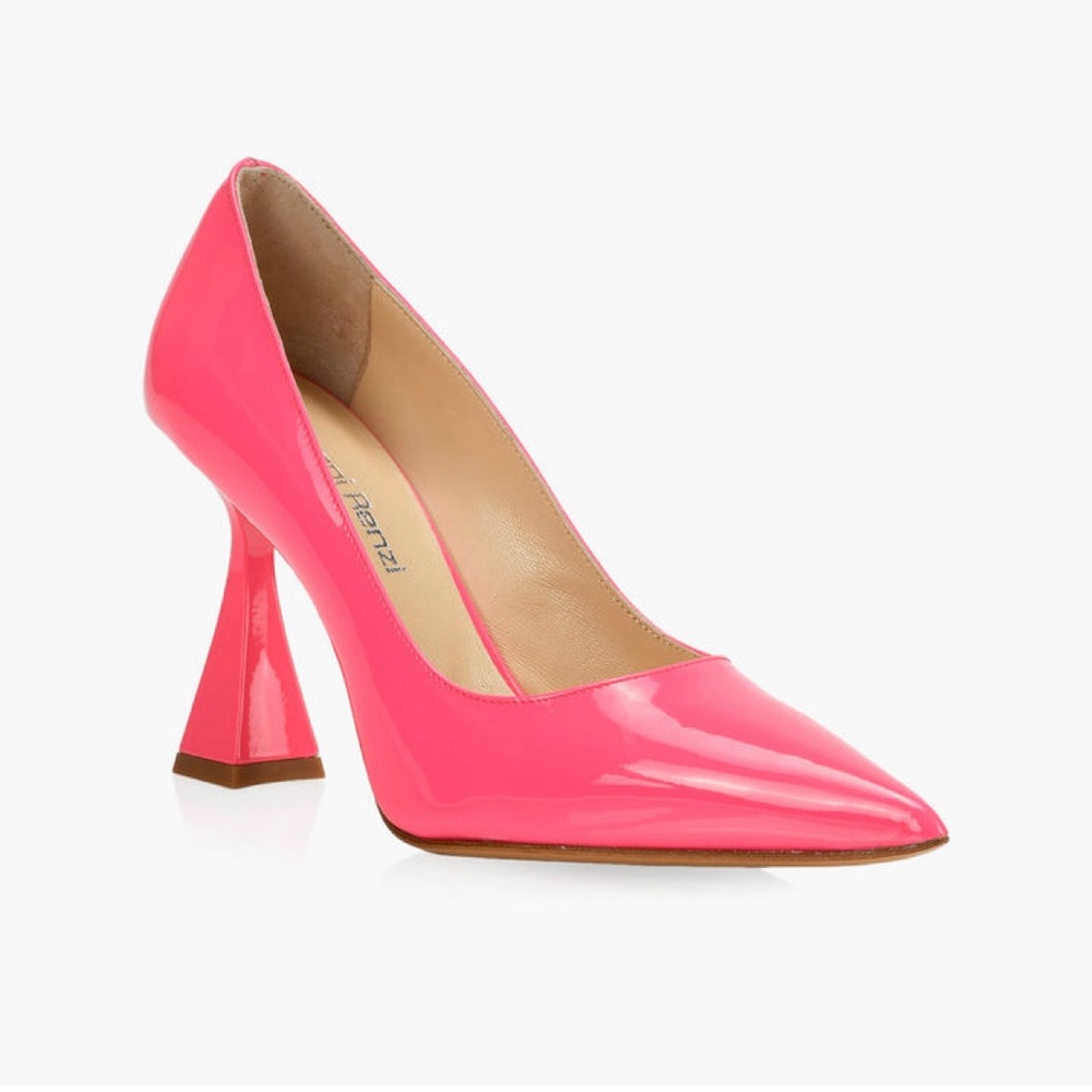 Brand NIB Gianni Renzi neon pink heels size 39
